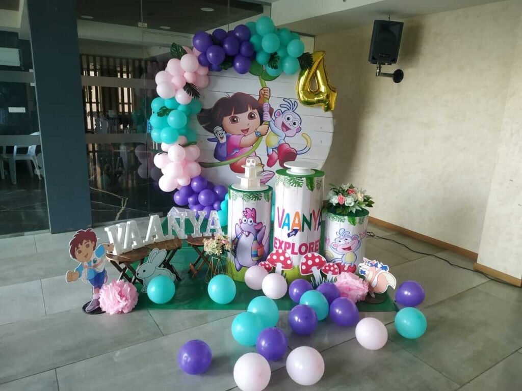 1st-year Talentworld Birthday party Theme Dora