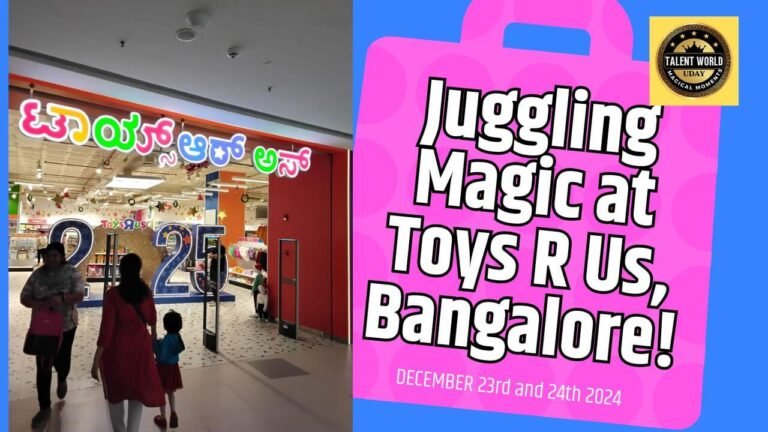Juggling Magic at Toys R Us, Bangalore!