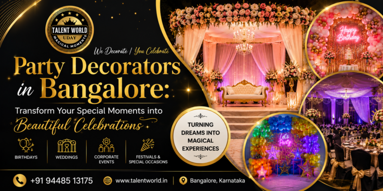 Party decorators in Bangalore