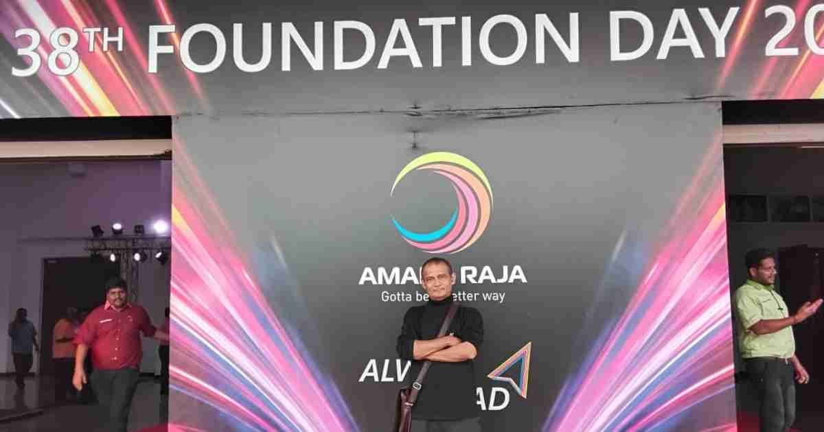 Stilt-walkers-and-dancers-Uday-Amara-Raja-38th-foundation-day